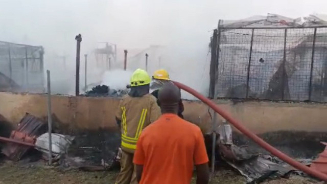 Fire Guts Trademore Estate market in Abuja